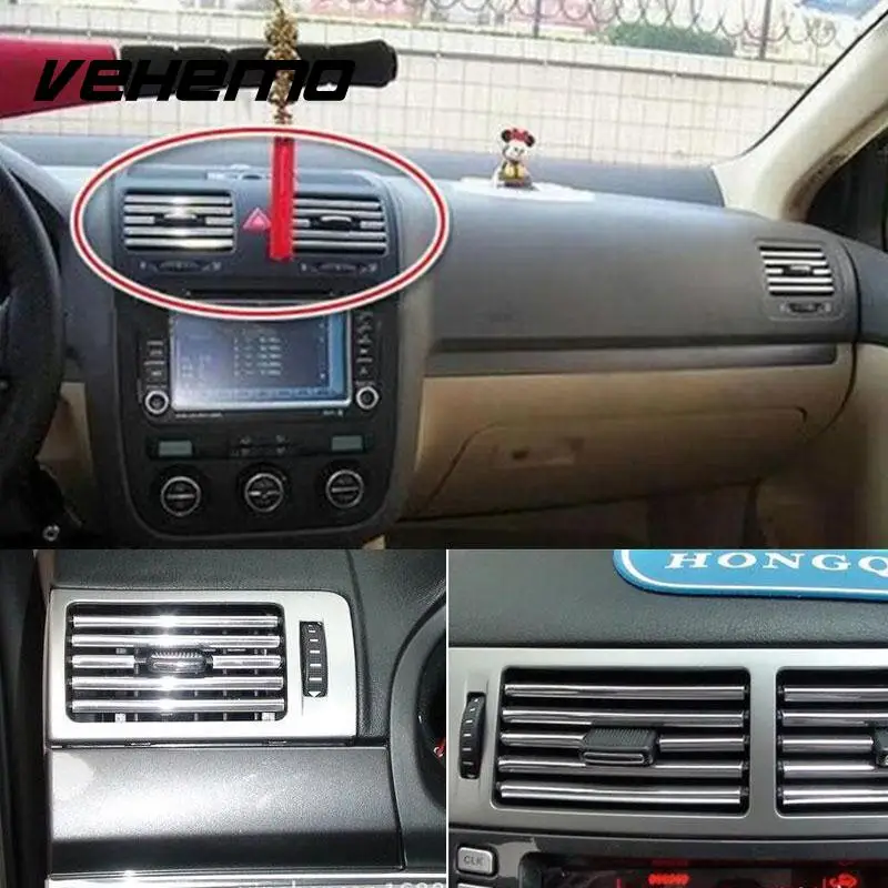 

1M Car-Styling Car Decoration Strip Air Conditioning Outlet Door Trims Thread Sticker Insert U Type Car Moulding Modification