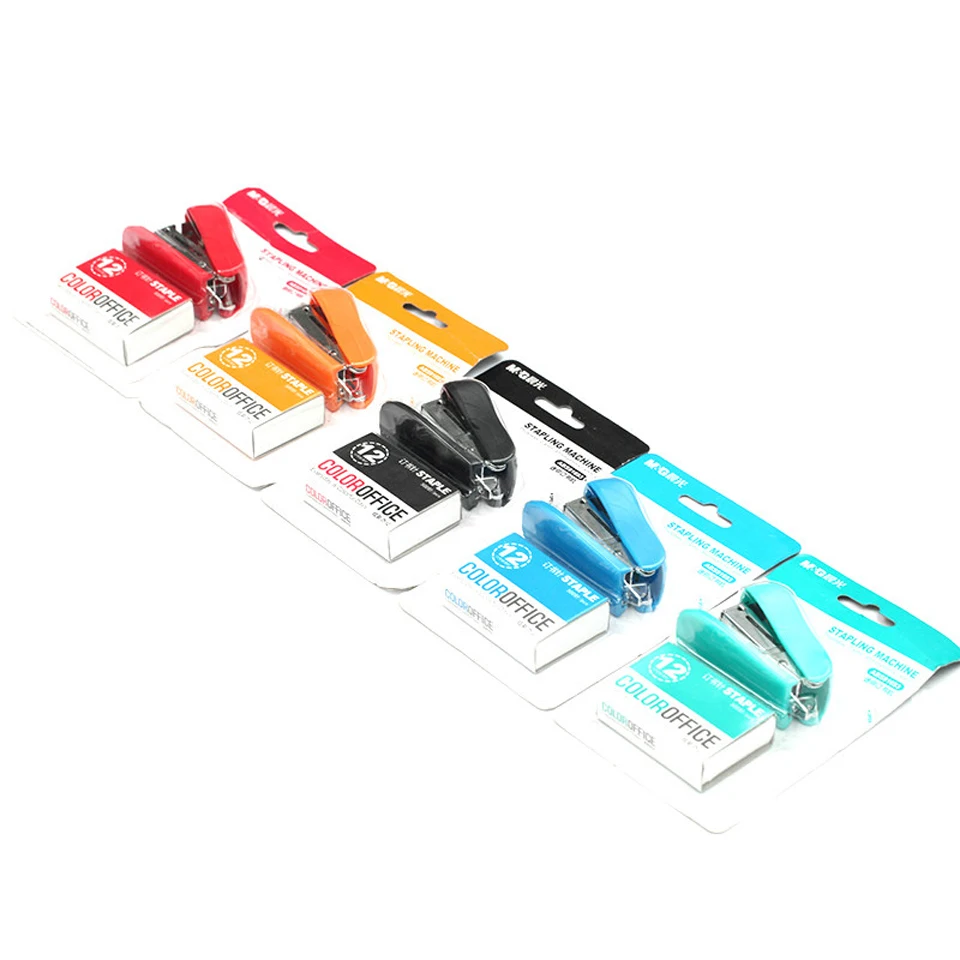 1 Set Kawaii Manual Mini Stapler Set DIY Stapler Set No.12 School