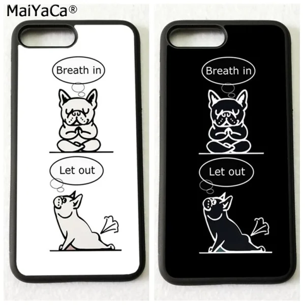 

breath in let out dog couple BFF best friends love pair phone cases for iPhone 5s se 6 6s plus 7 7plus 8 8plus X XR XS MAX cover