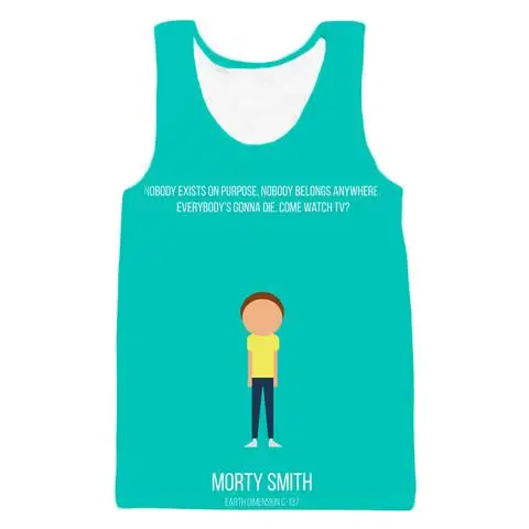Rick And Morty/мужские рубашки без рукавов, летние крутые майки для бодибилдинга, одежда для фитнеса, спортивные майки