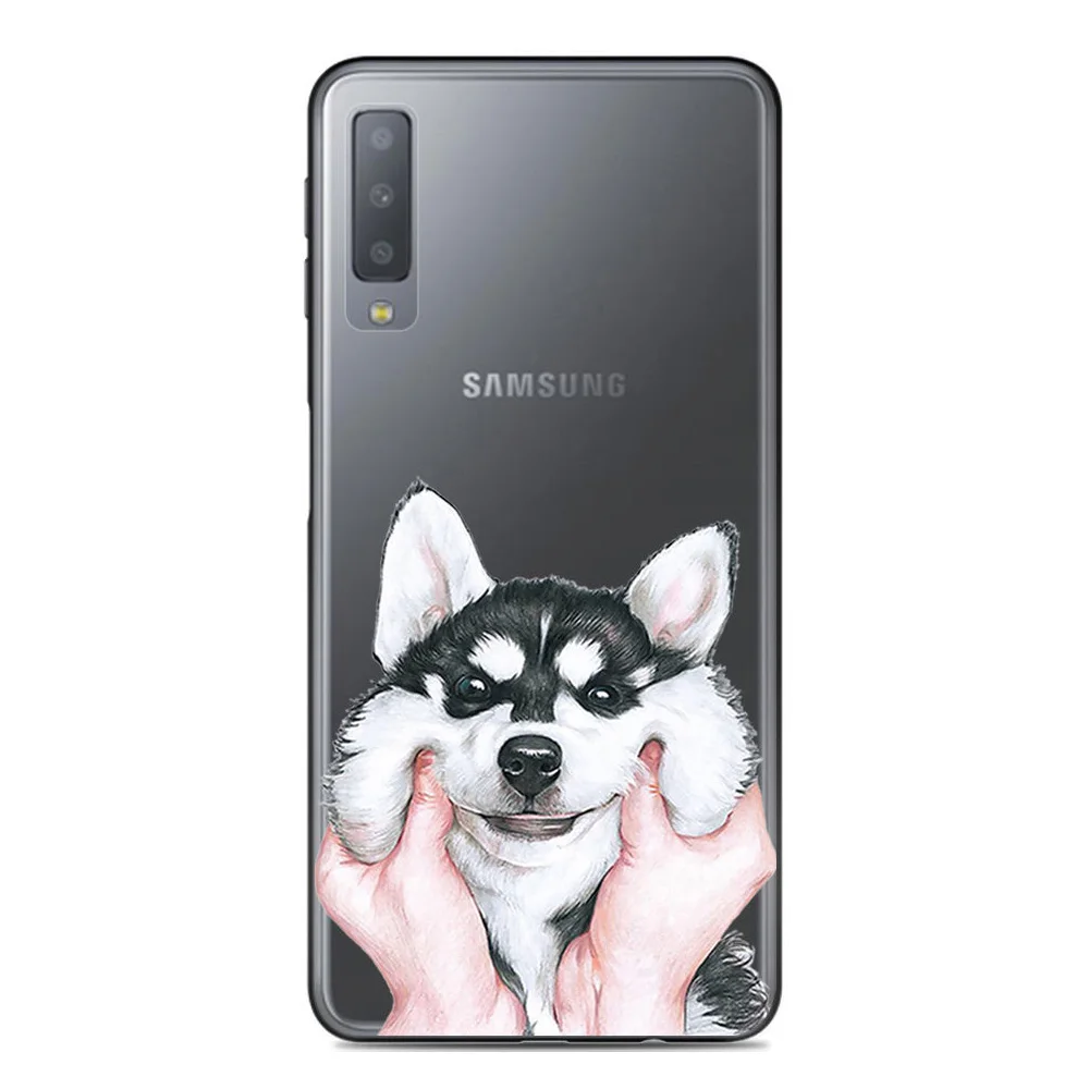 KSAM1037H_1_Painted Soft Case for Samsung Galaxy A7 2018 SM-A750F 6.0 inch Silicone Phone Cases