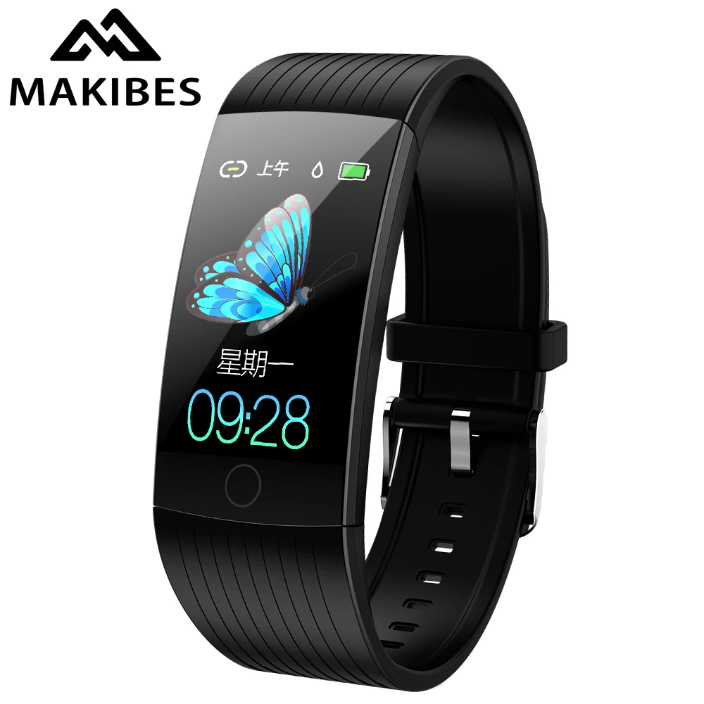 Makibes HR8 умный браслет для мужчин и женщин 1 14 дюйма Bluetooth измерение