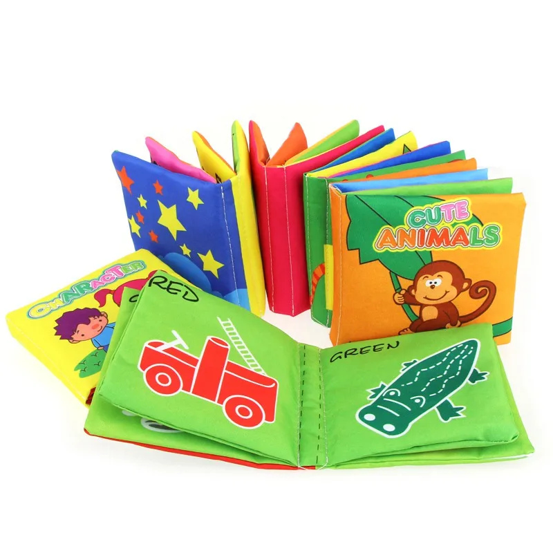 Детские истории книга из ткани, игрушки Дети младенческой раннее развитие развития ткань книги подарок для мальчика девочки