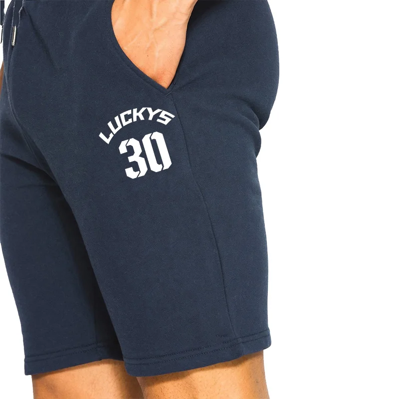 New Number Lucky 30 Print Shorts Trunks Beach Shorts Breathable Cotton Gym Short Trousers