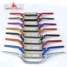 Титановый цветной 7/" 22 мм руль для мотоцикла среднего размера 750 мм алюминиевый руль для китайского производства Dirt Pit Bike ATV Quad