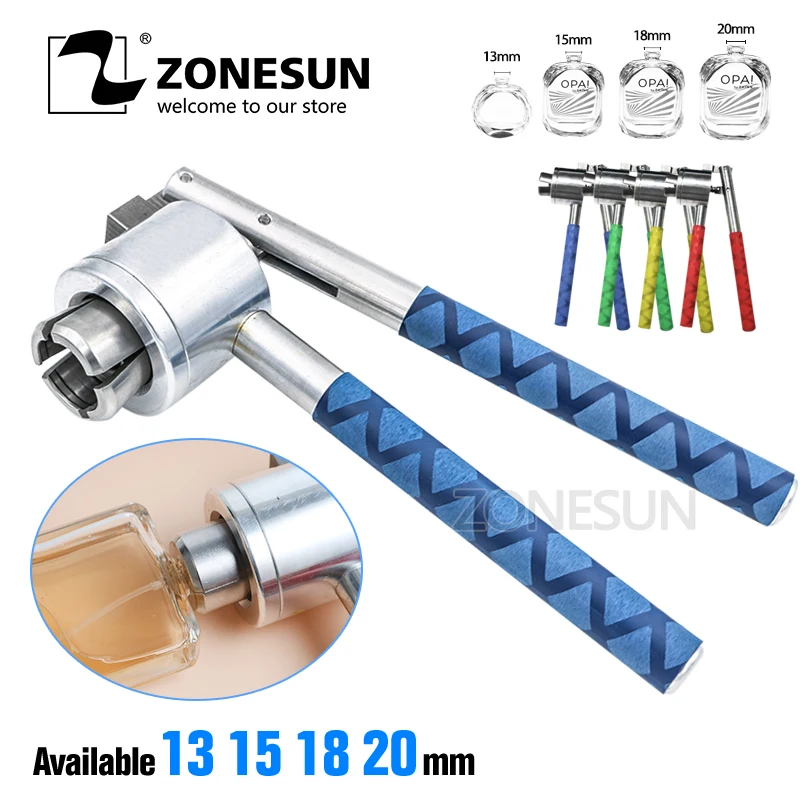 ZONESUN Новый Ручные Обжимные Щипцы 13 15 18 20 мм бутылкы парфюмерного спрея бутылки
