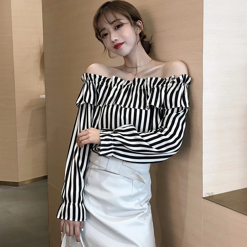 Aliexpress.com : Buy 2019 Korean Style Long Sleeve Female Blouse Tops ...