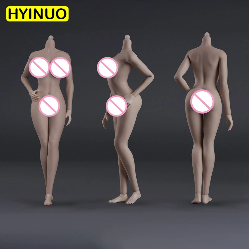 NEW JIAOUDOLL 1//6 European Shape Super LARGE XL bust PALE Seamless Female Body