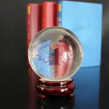 Лидер продаж большой Размеры 100 мм 4 дюймов Кристалл Стекло мяч фэншуй продуктов Исцеление украшения