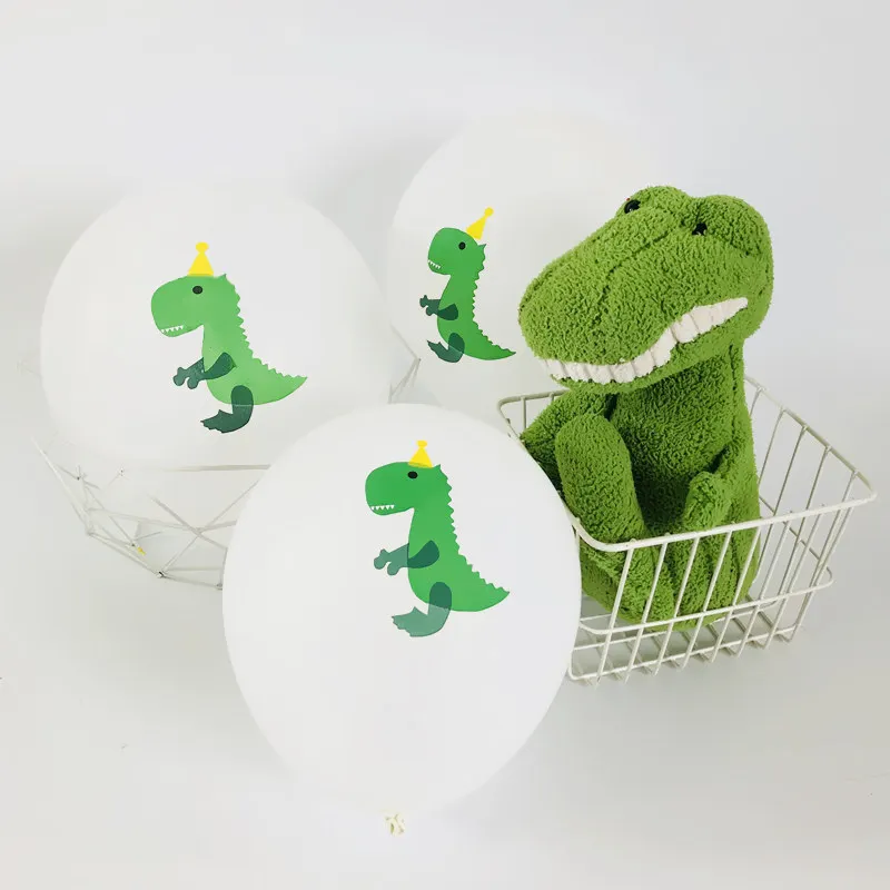 10 шт./лот 1" динозавр принт животных латексный шар для ванны ребенка детский день рождения украшение шар игрушка