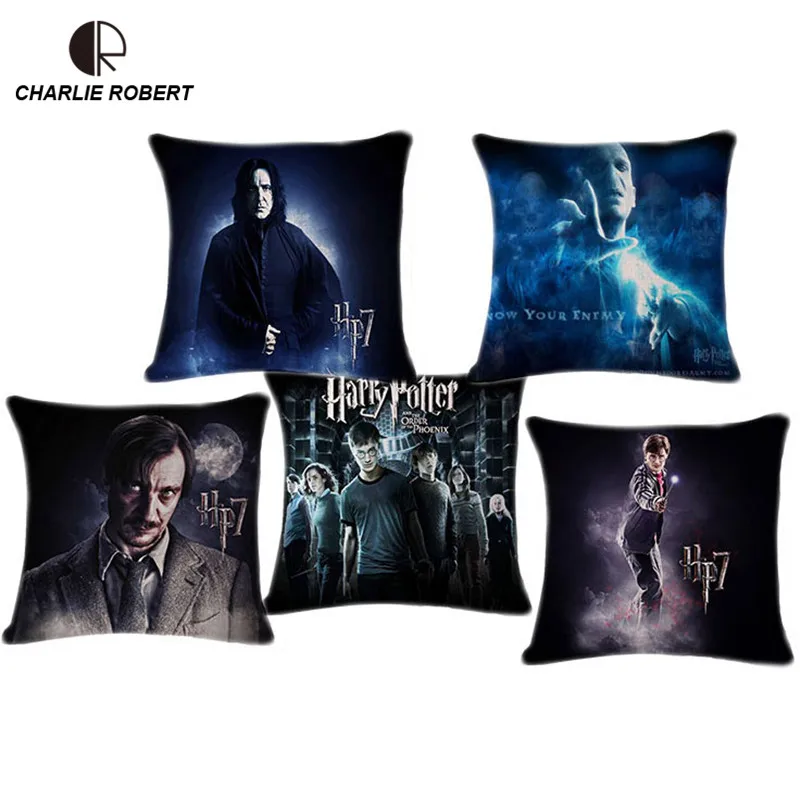Harry Potter Fashion Printed Linen Decorative Pillows With No Filling