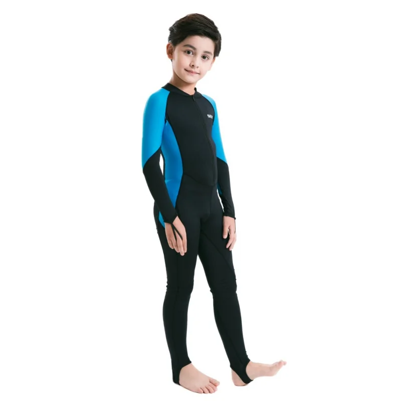 

Boys Girls Jumpsuit Kids One Piece Wear Lycra Swimming Diving Cooling Swimwear Wetsuit Rash Guards