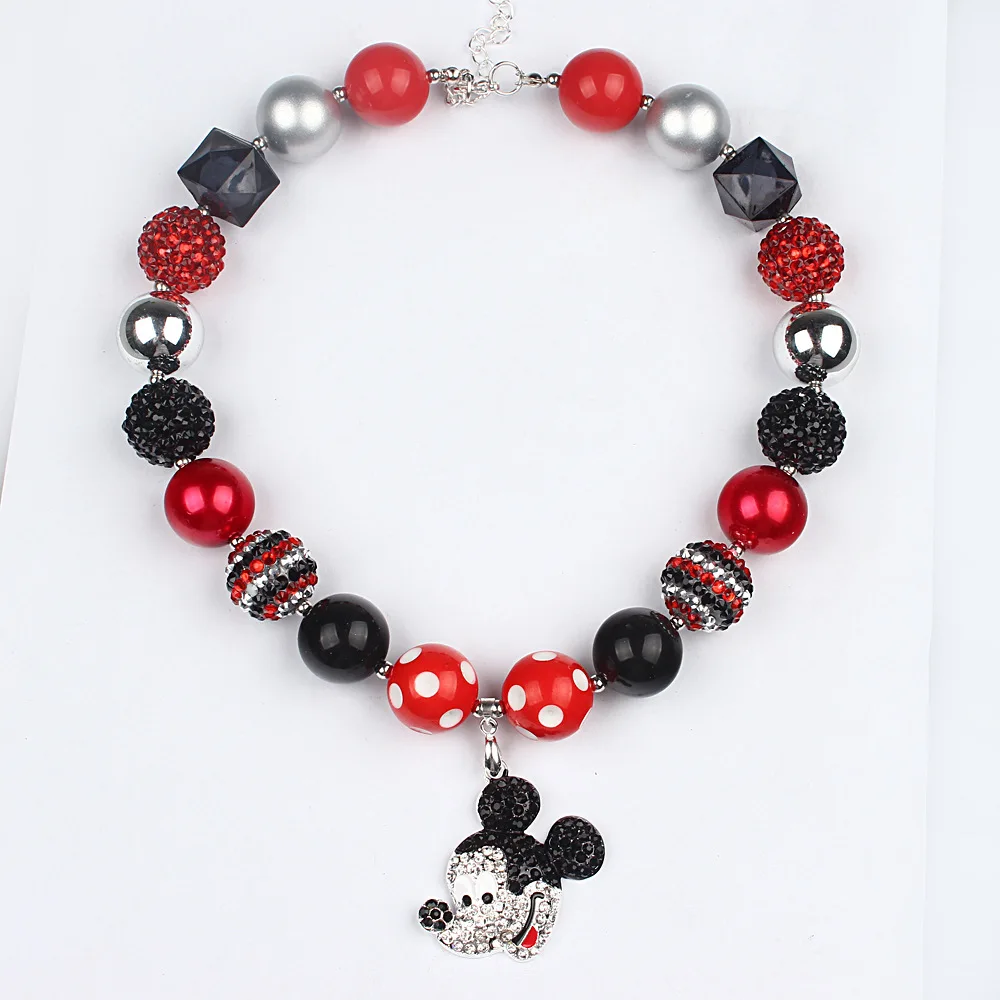 2PCS 2016 Latest Handmade Beads Jewelry Making Cartoon Mouse Head