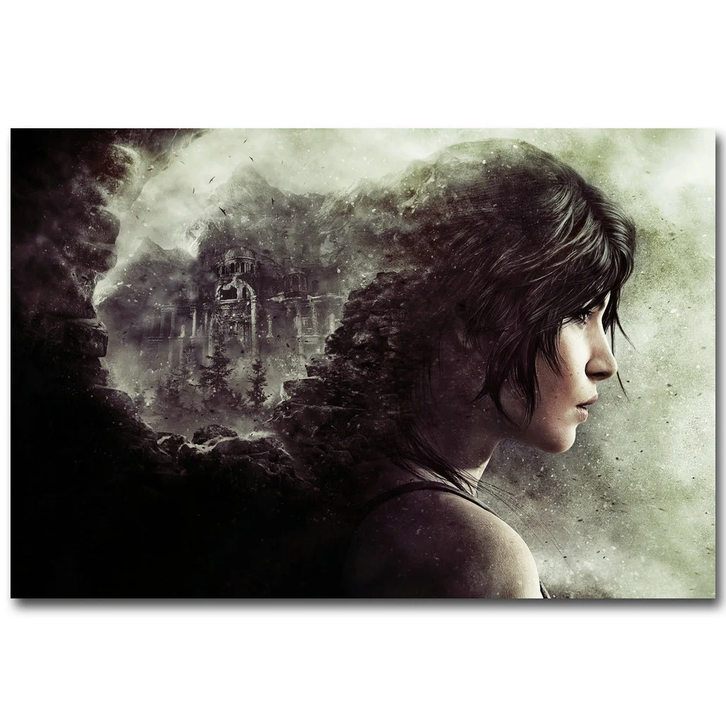 

Lara Croft - Rise Of The Tomb Raider Art Silk Fabric Poster Print 13x20 24x36 inch Game Pictures for Living Room Wall Decor 019