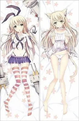 

Anime Hugging body pillow case 150*50 Peach Skin Kantai Collection Simakaze Neko Mimi