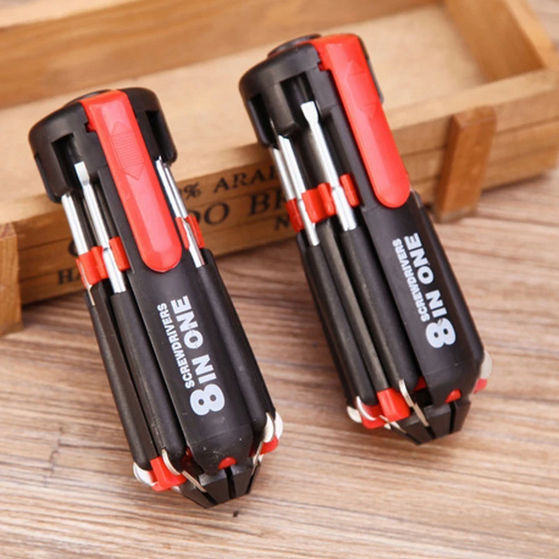 8 in 1 Multi Portable Screwdriver Tools Set with 6 LED Torch Generic 8 in 1 Multi Portable Screwdriver Tools Set with 6 LED Torch Generic