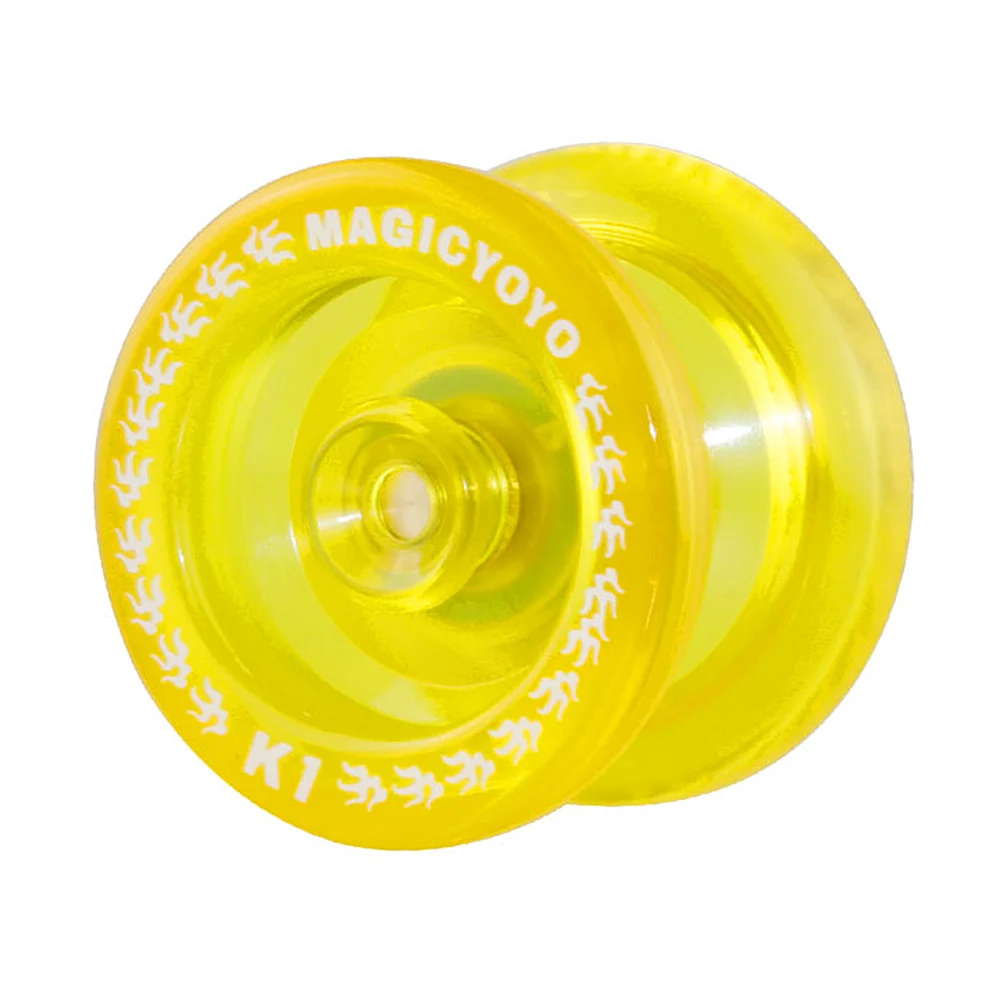 Магический йойо K1 спин ABS йойо 8 мяч KK, подшипник с спиннинг строку Классические игрушки для детей, для профессиональных Йо-йо Droshipping - Цвет: Цвет: желтый