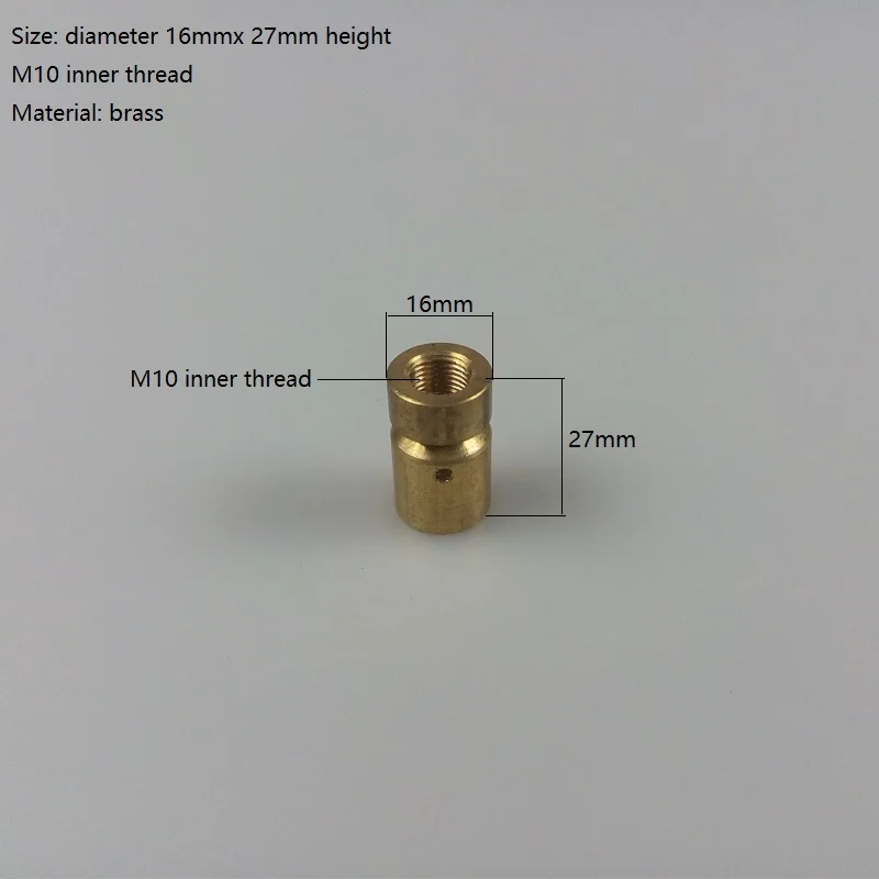 4 шт./лот 13x26,5 мм M10 Универсальная головка 360 градусов вращение 10 мм Женский трубка с резьбой для Коридорная люстра/крыльцо/для лампы дневного света