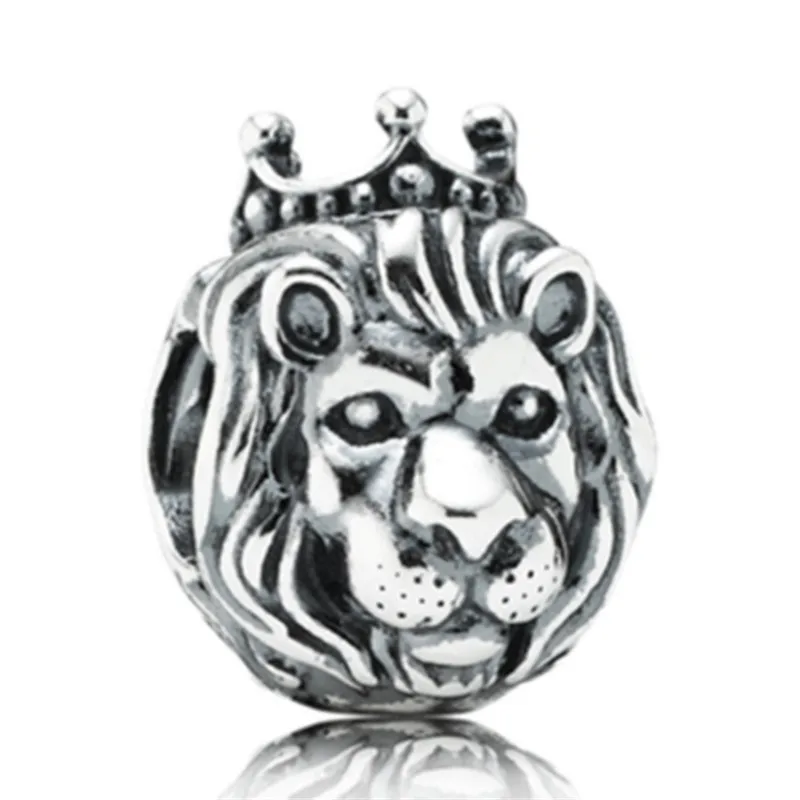 

Crown Lion Head DIY Jewelry Charms Beads Fit Pandoraa Bracelet & Necklaces Pendant Authentic Beads Jewelry Making Women Gifts