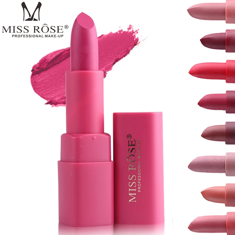 Nude Miss Rose Matte Lipstick Long Lasting Kyliejenner Lipstick Cosmetics Mate Lipstick Waterproof Lipsticks For Women Tint