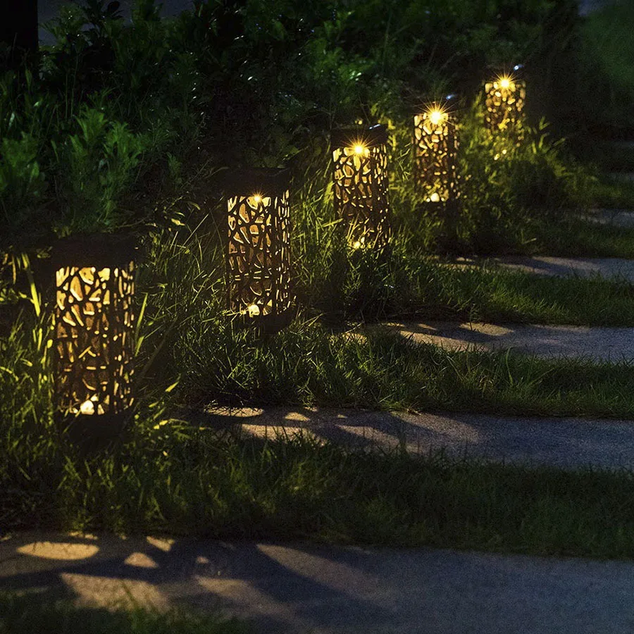 Солнечный дорожное освещение открытый светодиодный садовый светильник на солнечной батарее водонепроницаемый ландшафтный светильник ing для лужайки патио двора сада дорожки
