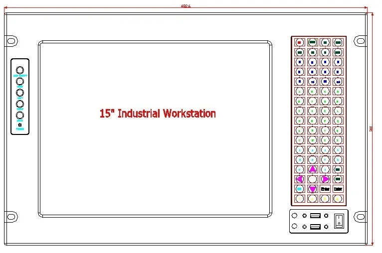 19" 7U Rack Mount Industrial Workstation, 15" LCD, with touchscreen, Core P7550 CPU ,GM45 chipset, 2GB RAM, 320GB HDD 19" 7U Rack Mount Industrial Workstation, 15" LCD, with touchscreen, Core P7550 CPU ,GM45 chipset, 2GB RAM, 320GB HDD