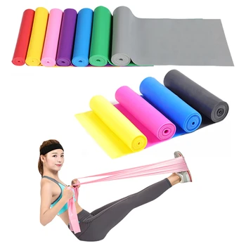 

Hot Yoga Band Pliates Resistance Bands Gym Fitness stretch rubber bands Sport Elastic Traning Natural Latex Rubber Bands