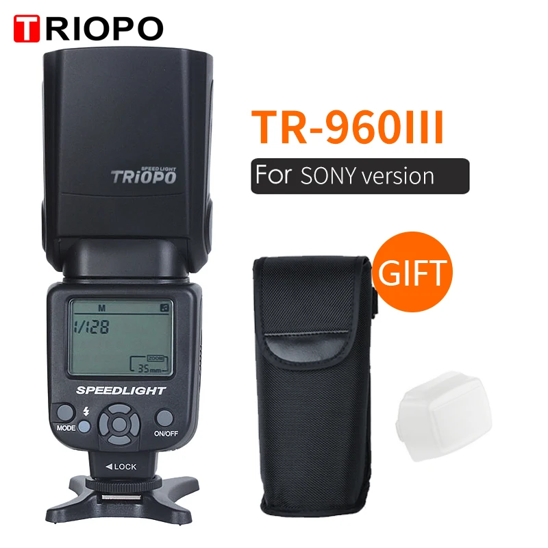Triopo Speedlite вспышка TR 960 III 2 4G беспроводной костюм для Sony A850 A450 A500 A560 A77 A65 A33 A35 камеры
