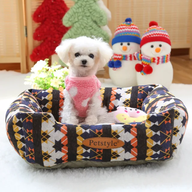 Cute Small Dog Mat Cushion Mattress Winter Warm Fleece Sofa Bed Cute Small Dog Mat Cushion Mattress Winter Warm Fleece Sofa Bed House For Pet Chihuahua