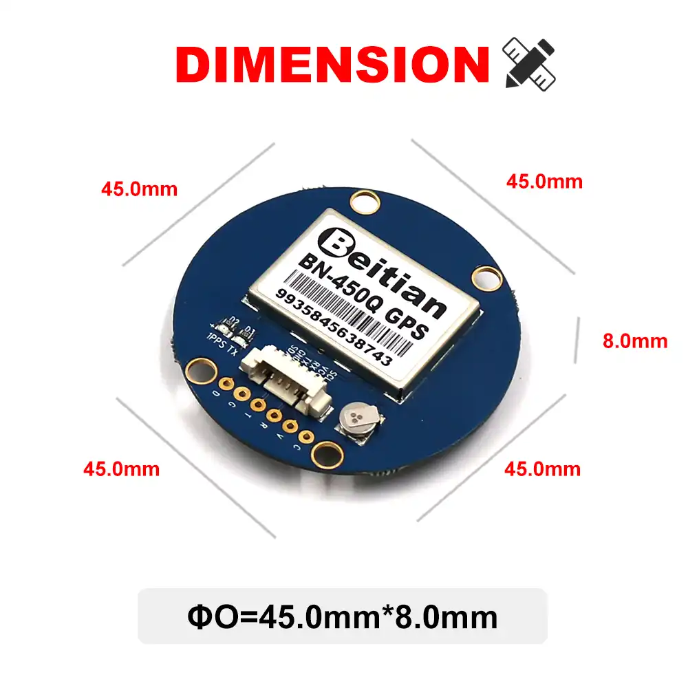 GPS модуль BEITIAN GNSS QMC5883L AMP2.6/PIX4/PIXHAWK|Приемник и антенна GPS| |
