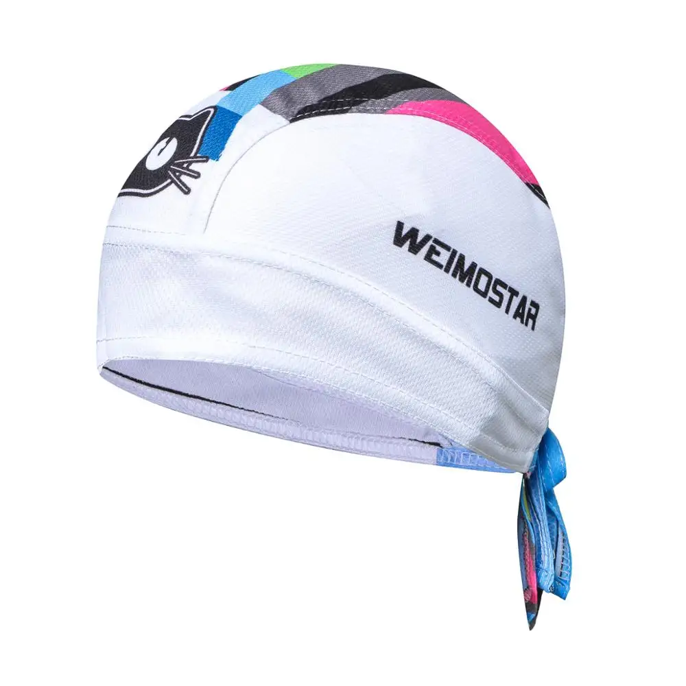 Weimostar Men Women Cycling Cap Bandana Head Coolmax Bike Team Quick Dry Sweat Hats MTB Sport Breathable Bicycle cap Helmet