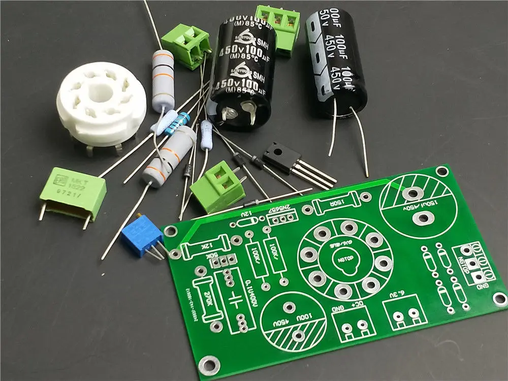 6V6 6L6 6P6P EL34 6P3P KT88 Tube rectifier power supply board preamp Preamp DIY KIT