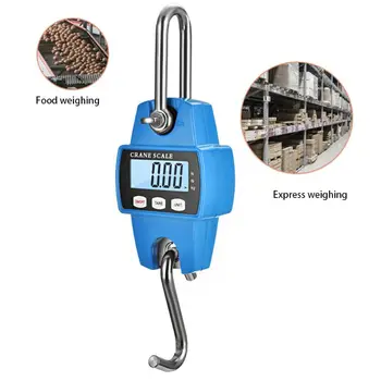 

300kg/600lb Heavy Duty Digital Crane Scale Hanging Mini Hook Weighing Luggage