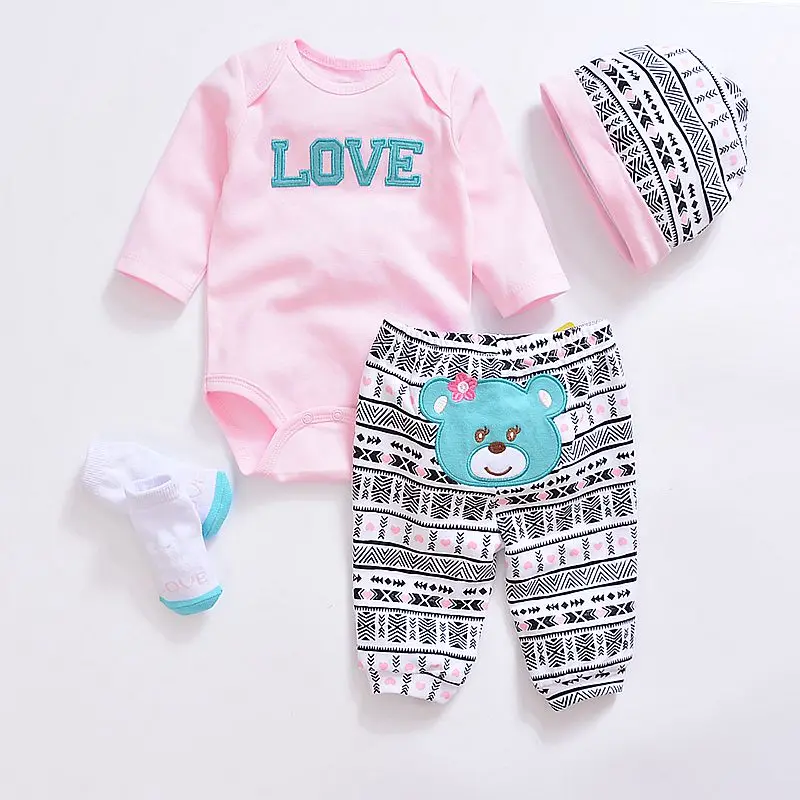 Комплект одежды для новорожденных мальчиков, комплект одежды унисекс из хлопка с круглым вырезом и длинными рукавами, Детский костюм пляжного типа для девочки Ropa BeBeSuit - Цвет: CSL404011