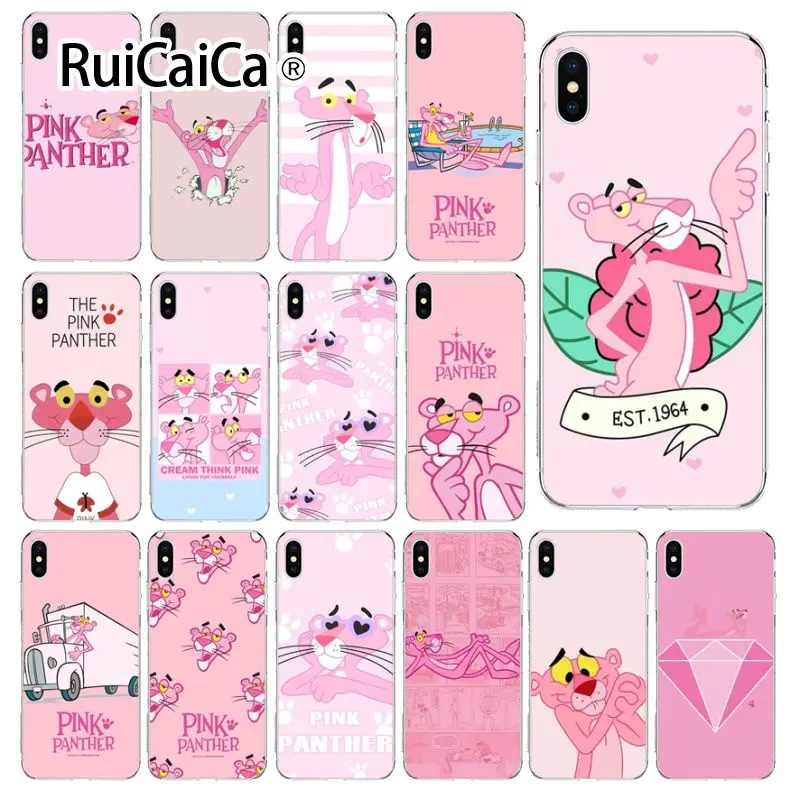 Ruicaica Розовая пантера чехол для телефона Apple iPhone 8 7 6 6S Plus X XS MAX 5 5S SE XR мобильного |