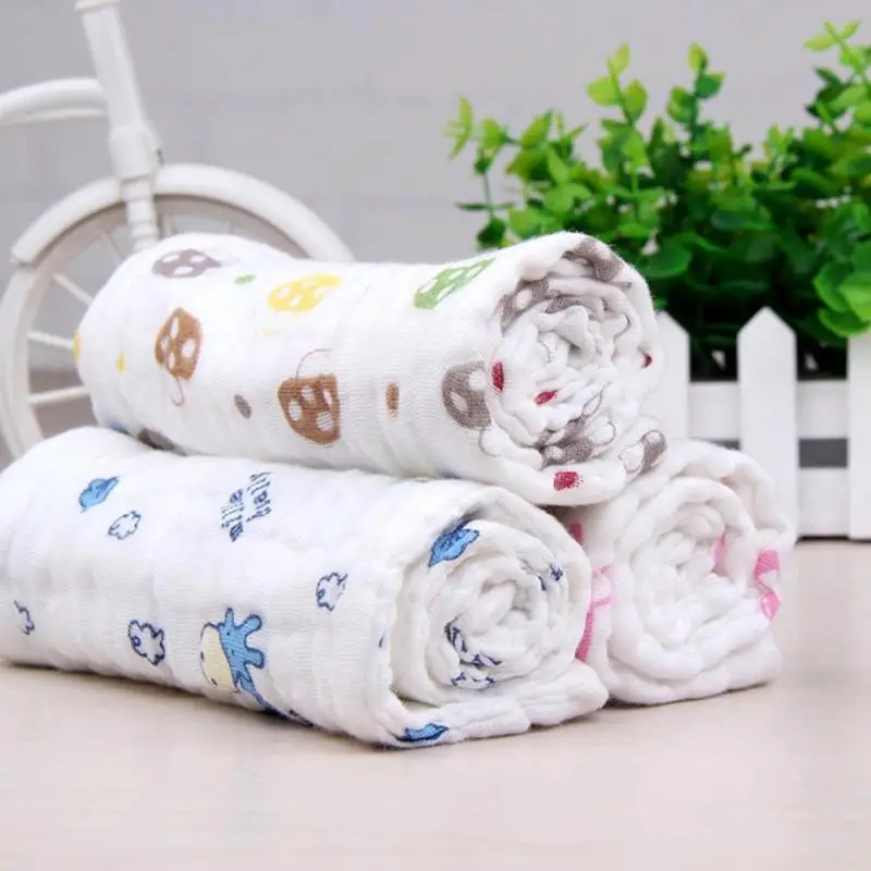 

Wash Cloth Baby Diaper Reusable Muslin Gauze Clorful Printed Soft Nappy Liners 0-12M Infant Girl Boy No Fluorescence 2018 A5