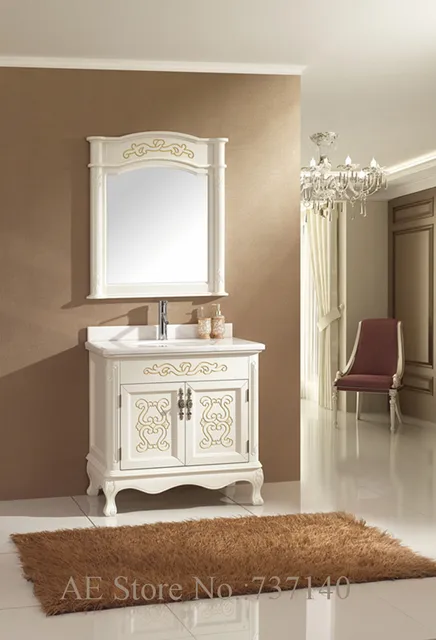 Aliexpress.com : Buy White Furniture Antique Bathroom Cabinet Wood white furniture antique bathroom cabinet wood furniture floor mounted bathroom cabinet furniture buying agent wholesale price - Aliexpress.com : Buy White Furniture Antique Bathroom Cabinet Wood