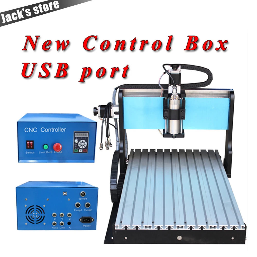 USB порт! 6040Z-SS + 1500 Вт шпиндель 6040 кВт VFD маршрутизатор водяного охлаждения металла