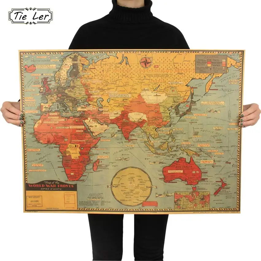 

Large World Geography Map Wall Sticker Art Bedroom Home Decoration Wall Sticker Poster 70X51.5cm