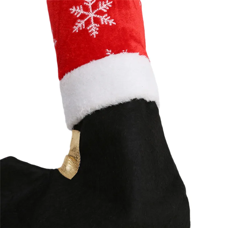 1 шт. Чехлы для ног в виде Санта-Клауса, красивые рождественские украшения для дома, год