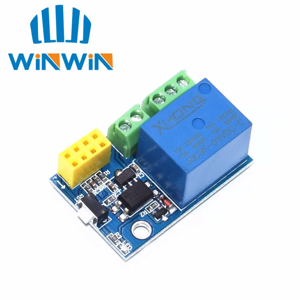 Релейный модуль ESP8266 ESP 01 5 в Wi Fi предметы для умного дома переключатель
