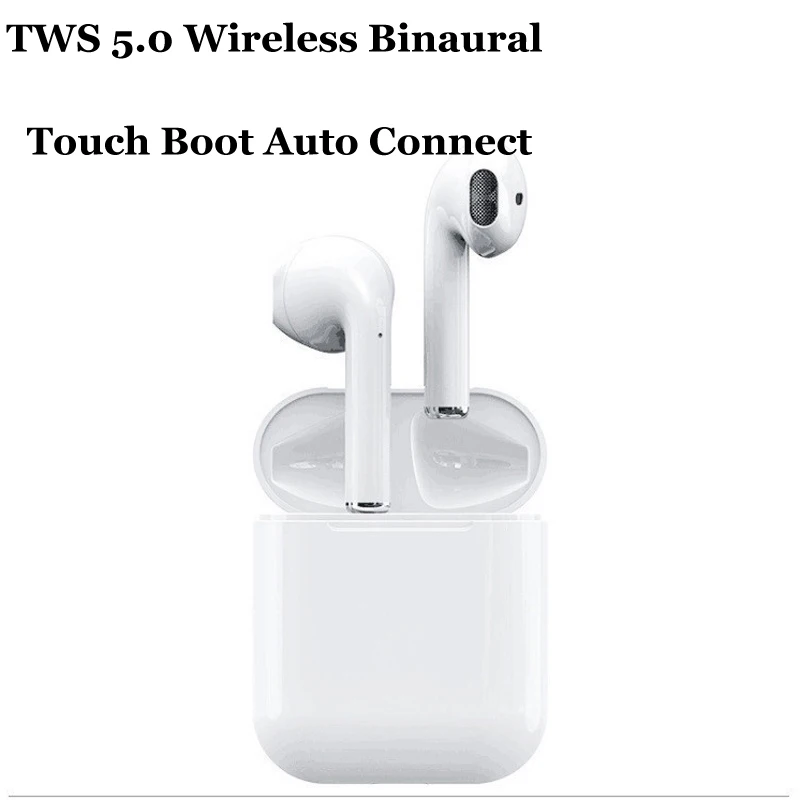 

Black Technology Tws Bluetooth Headset 5.0 Wireless Stereo Earbuds Enable Automatic Connection Of Light Sensing Charging Room