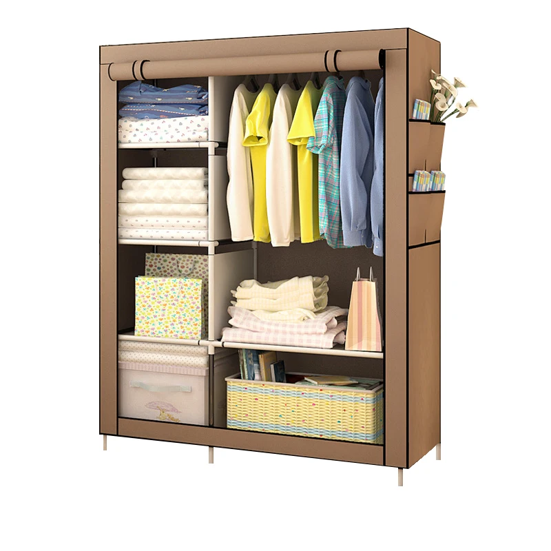 Bedroom Multipurpose Non-woven Cloth Wardrobe Folding Portable Clothing Storage Cabinet Dustproof Cloth Closet Home Furniture Bedroom Multipurpose Non-woven Cloth Wardrobe Folding Portable Clothing Storage Cabinet Dustproof Cloth Closet Home Furniture