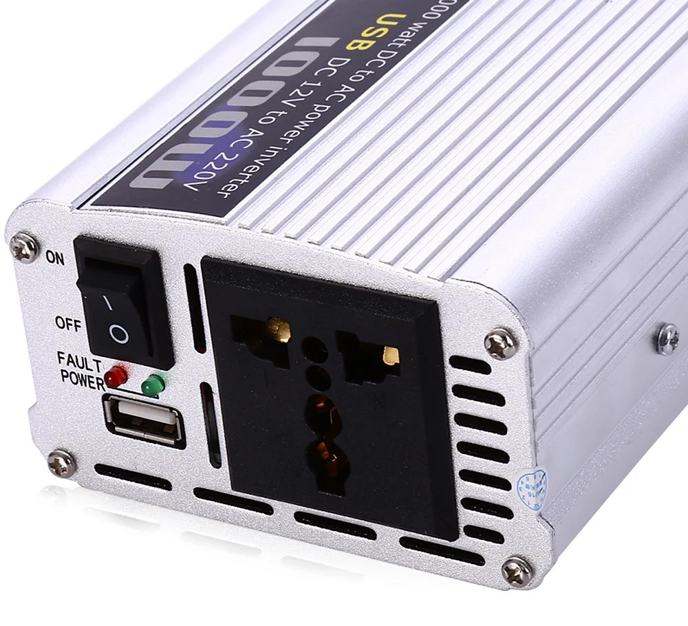 Car Inverter 1000W DC 12V AC 220V Vehicle Power Supply Switch On-board Charger