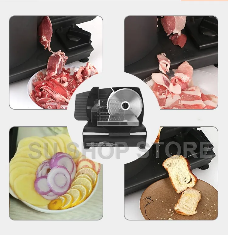 Бытовая полуавтоматическая машина для резки мяса мелкой говядины рулоны и нарезки баранины ломтик тост хлеб резки
