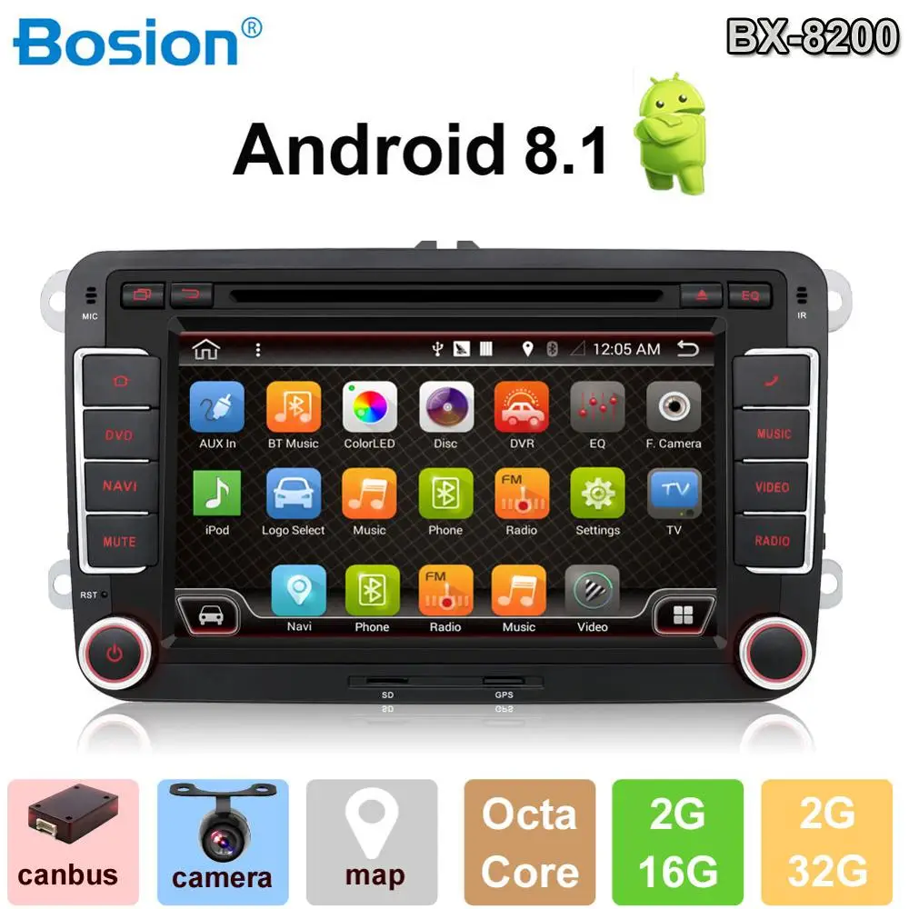 Bosion Car Multimedia player 2 Din Car DVD For Volkswagen/Golf/Polo/Tiguan/Passat/b7/b6/SEAT/leon/Skoda/Octavia Radio GPS DAB