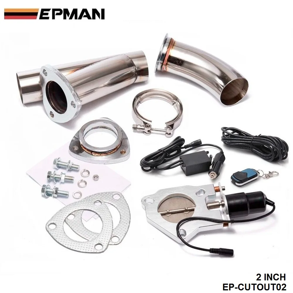 EXHAUST CATBACK TURBO ELECTRIC 2.5/" E CUTOUT Y PIPE WITH REMOTE For FORD MUSTANG