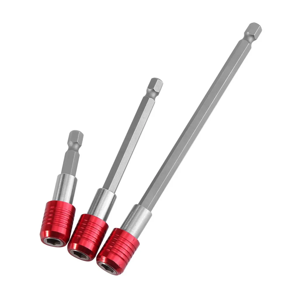 60/100/150mm 3pcs Drill Bit Stainless Steel Screwdriver Extension Bit