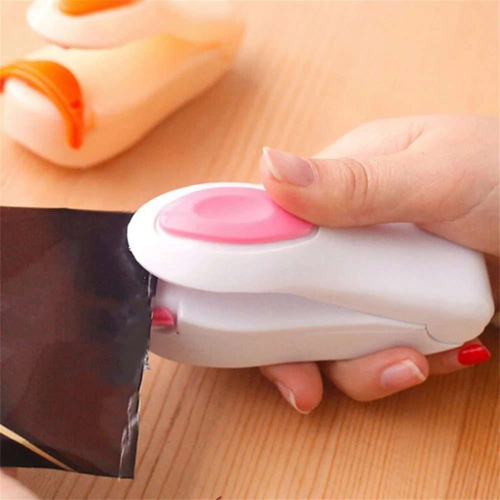 

Portable Vacuum Food Sealer Mini Heat Sealing Machine bag Sealer Seal Machine Poly Tubing Plastic Bag Kit Tool Food Sealer
