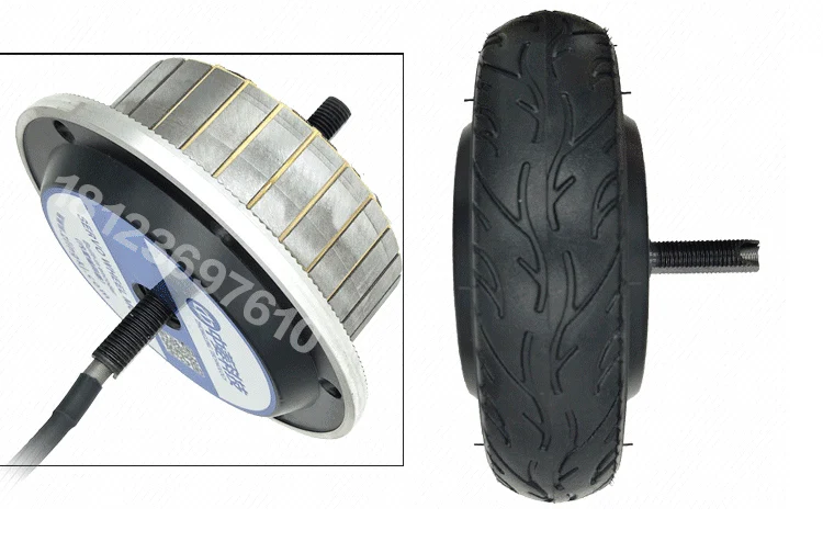 DC24V-48V 6,5 дюйм, Миниатюрный колеса типа робот колеса сервопривод встроенный 1024-line фотоэлектрический энкодер CAN/привод контроллера